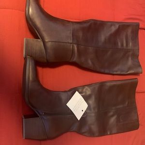 Naturalizer leather brown boots size 11 brand new never worn